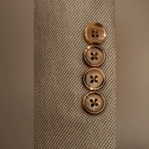 LAUREN RALPH LAUREN BLAZER SIZE 44 TAUPE BROWN SPORT COAT SUIT JACKET